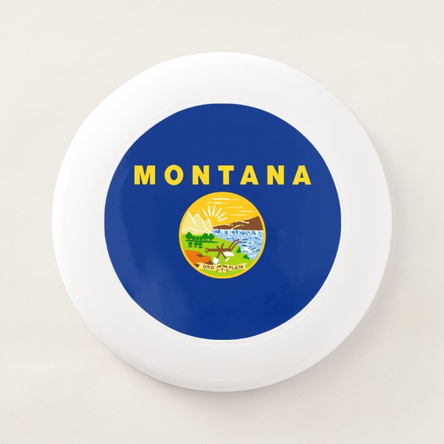Montana State Flag Wham-O Frisbee (Front)