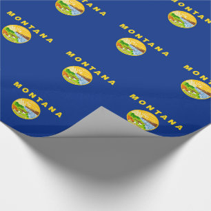Montana State Flag Wrapping Paper