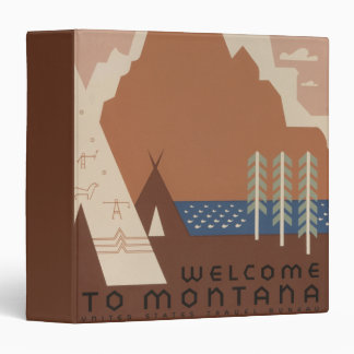 Montana State: Indian Tribes, Mountains, Prairie 3 Ring Binder
