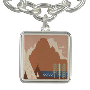 Montana State: Indian Tribes, Mountains, Prairie Bracelet