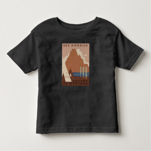 Montana State: Indian Tribes, Mountains, Prairie Toddler T-shirt
