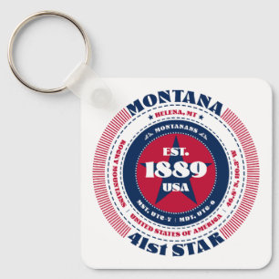 Montana State Keychain