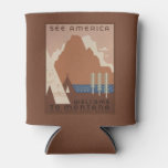 Montana State Native American Indian Tribes Wpa Can Cooler at Zazzle