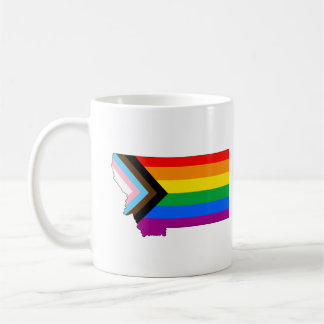 Montana State Pride LGBTQ Progress Pride Coffee Mug
