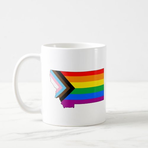 Montana State Pride LGBTQ Progress Pride Coffee Mug