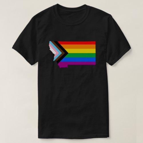 Montana State Pride LGBTQ Progress Pride T_Shirt