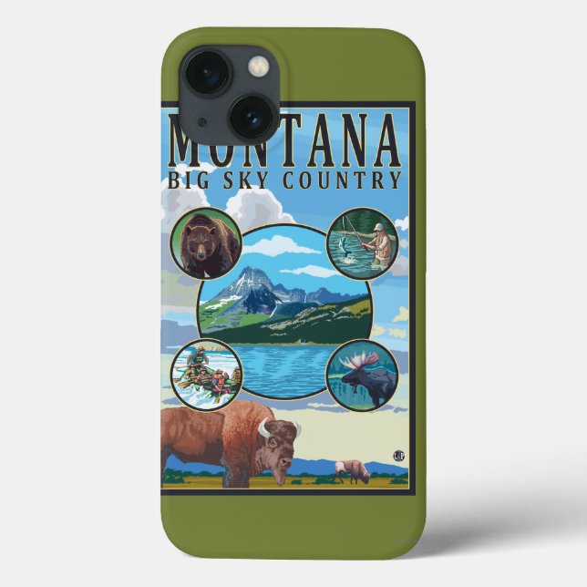 Montana State Scenes Case-Mate iPhone Case (Back)