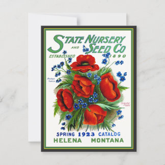 Montana State Seed Magazine Cover Postcard