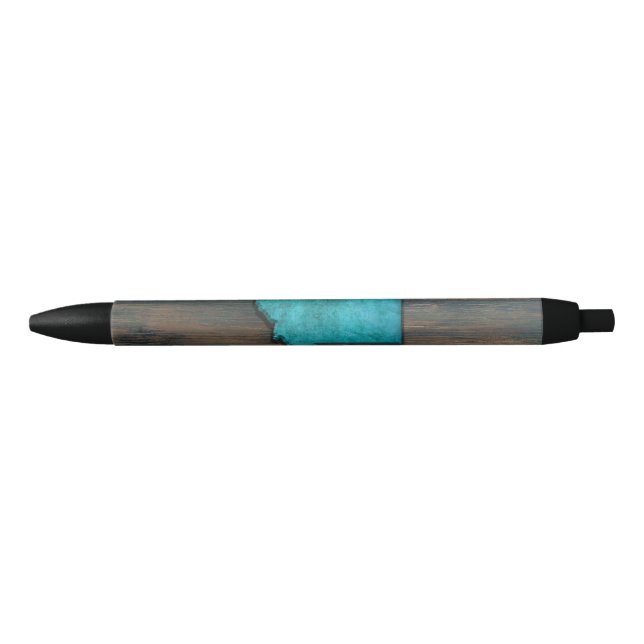 Montana State Shape Teal Pen (Front)