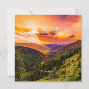 Montana Sunset Card