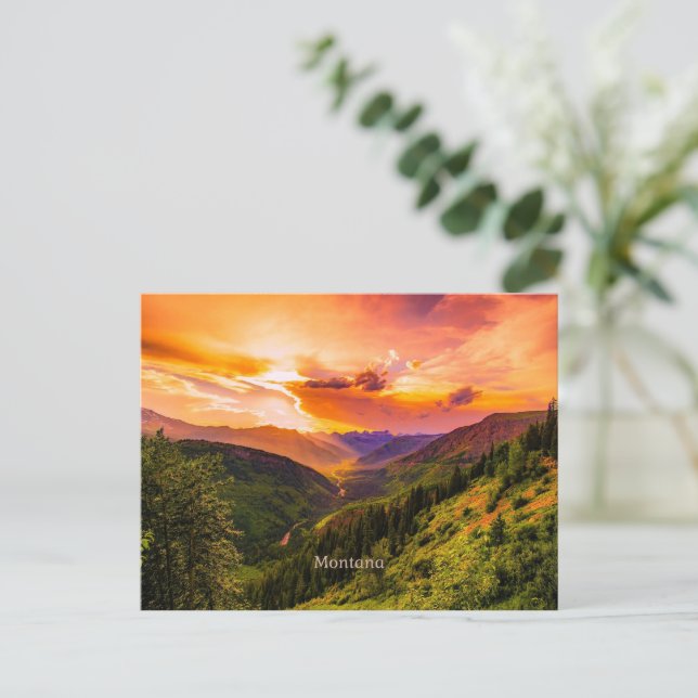 Montana Sunset Postcard (Standing Front)