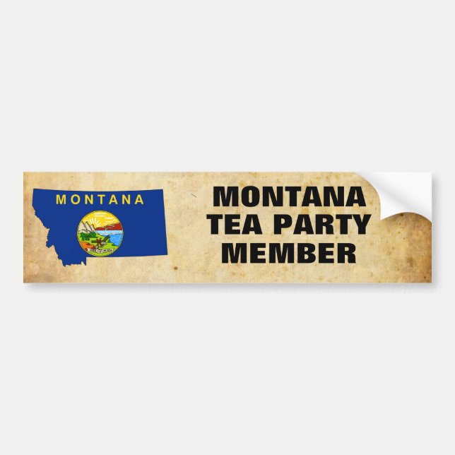 MONTANA TEA PARTY BUMPER STICKER (Front)