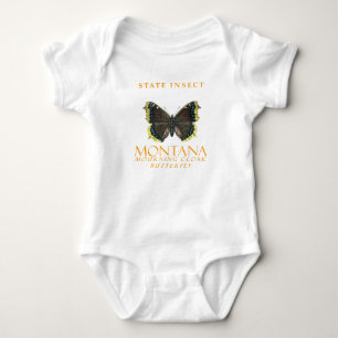 Montana Territory Insect The Mourning Cloak Butter Baby Bodysuit