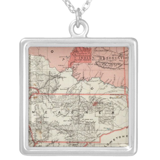 Montana Territory Silver Plated Necklace (Front)
