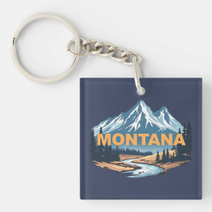 Montana United States of America Keychain