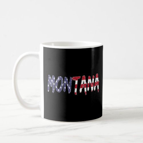 Montana  US States  America  USA  USA flag  Montan Coffee Mug