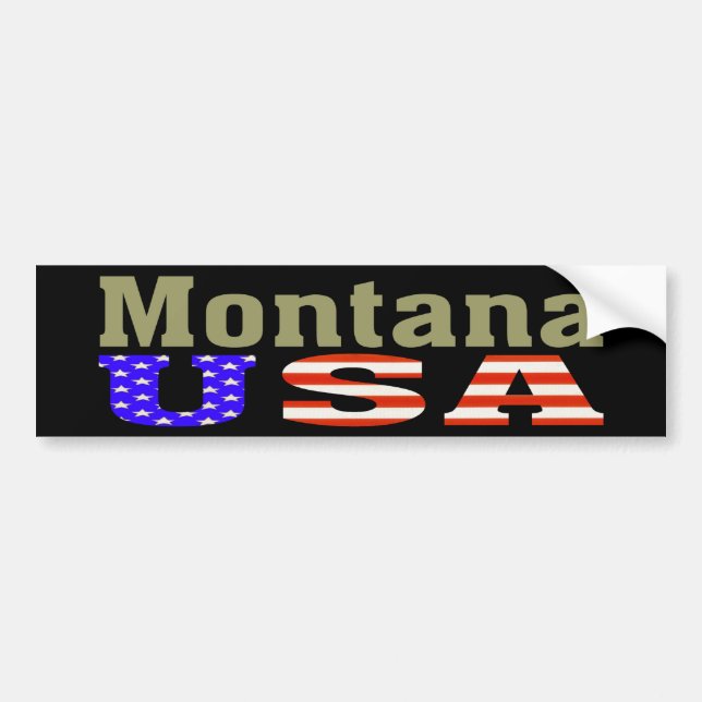 Montana USA! Bumper Sticker (Front)