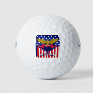 Montana USA Flag Golf Balls