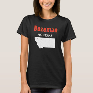 Montana Usa State America Travel Montanan Bozeman T-Shirt