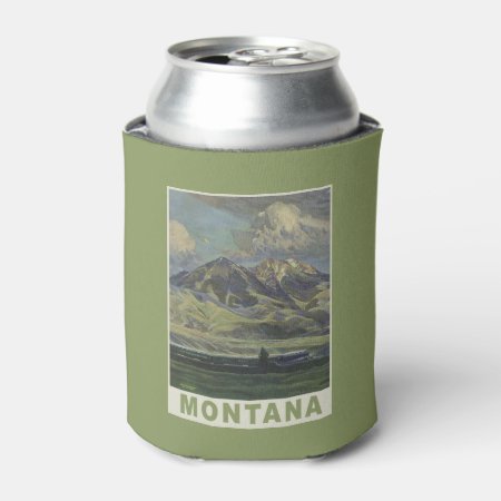 Montana Usa Vintage Travel Can Cooler