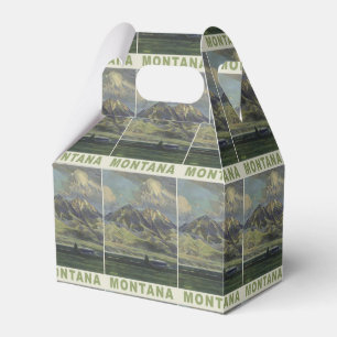 Montana USA Vintage Travel favor box