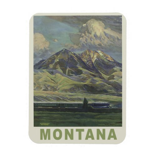 Montana USA Vintage Travel magnet