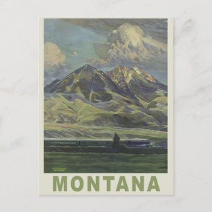 Montana USA vintage travel postcard