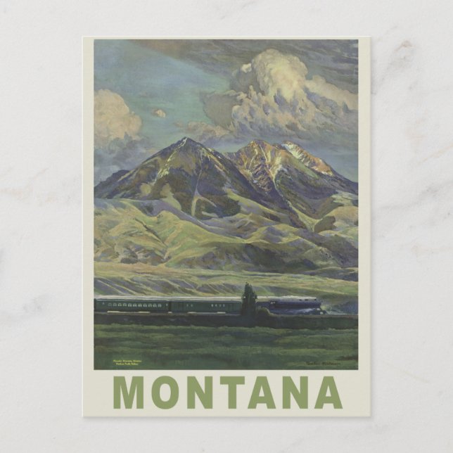 Montana USA vintage travel postcard (Front)