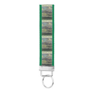 Montana USA vintage travel wrist key chain