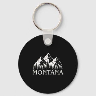 Montana vintage mountain outdoors big sky country keychain