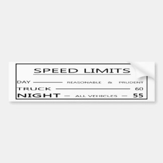 Montana Vintage Speed Limit Bumper Sticker