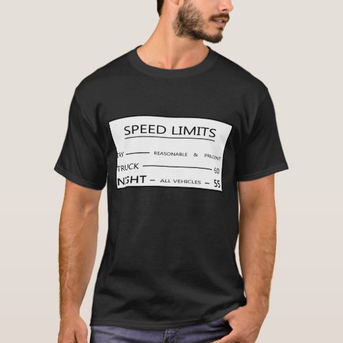 Montana Vintage Speed Limit Sign Shirt Dark