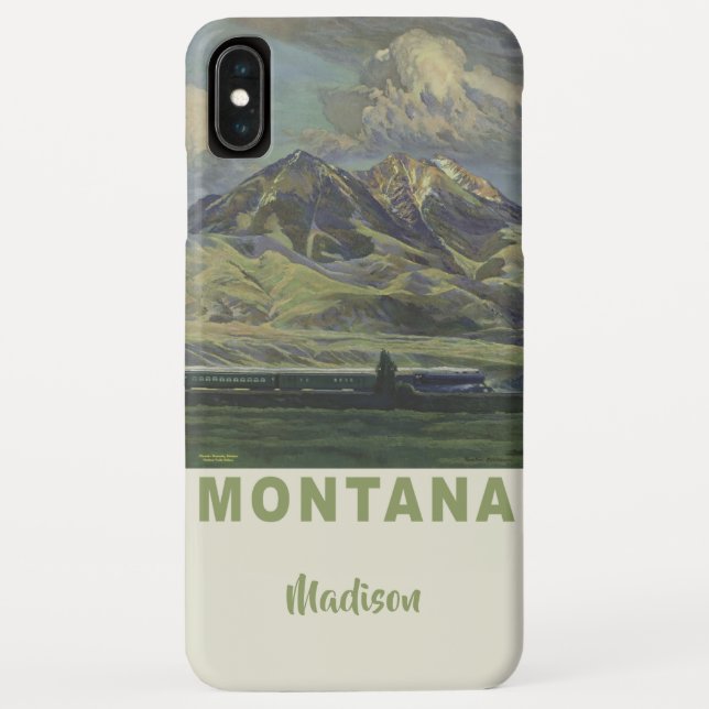 Montana Vintage Travel custom name phone cases (Back)