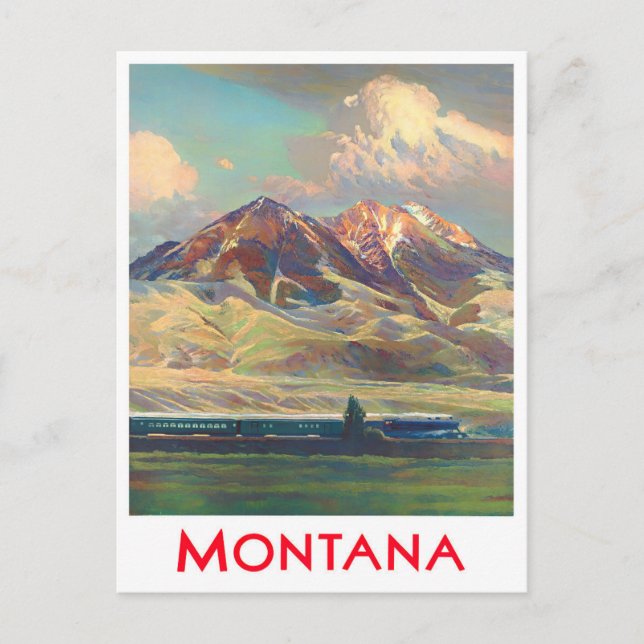 Montana vintage travel postcard (Front)