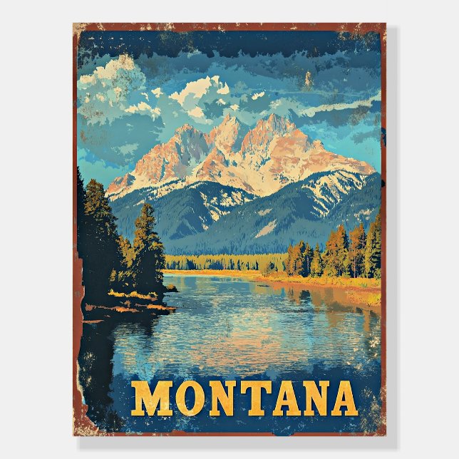 Montana Vintage Travel Poster (Front)