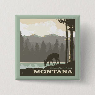 Montana   Welcome to Big Sky Country Button