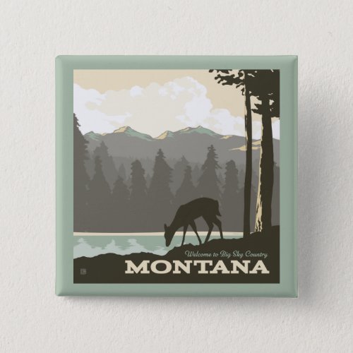 Montana  Welcome to Big Sky Country Button