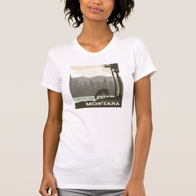 Montana | Welcome to Big Sky Country T-Shirt (Front)