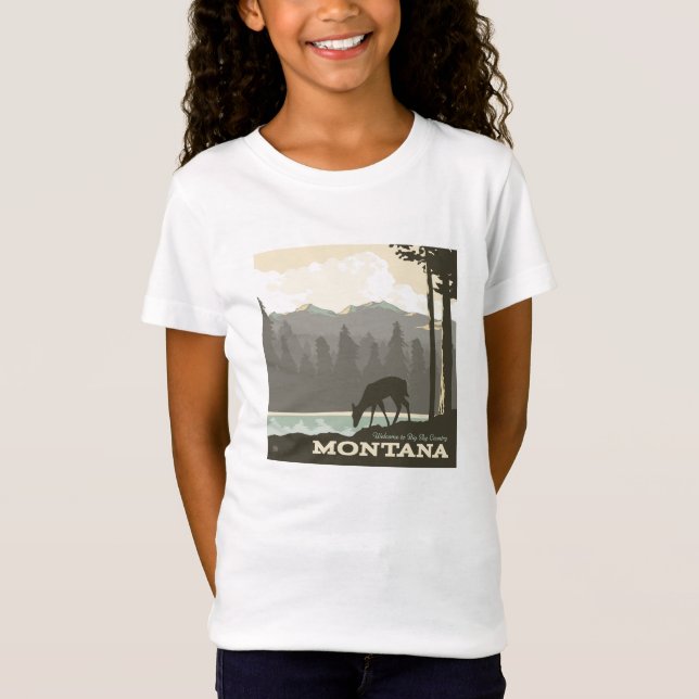 Montana | Welcome to Big Sky Country T-Shirt (Front)