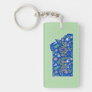 Montana Wildflowers Keychain