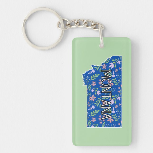Montana Wildflowers Keychain (Front)