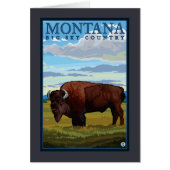 MontanaBison Vintage Travel Poster (Front)