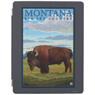 MontanaBison Vintage Travel Poster iPad Smart Cover