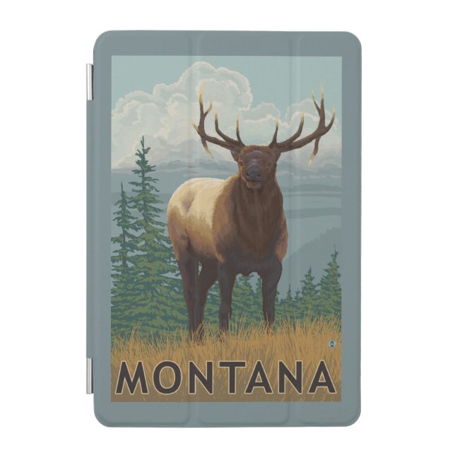 MontanaElk Scene iPad Mini Cover (Front)