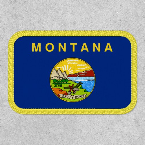 Montanan Flag Flag of Montana Patch