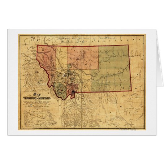 MontanaPanoramic MapMontana (Front Horizontal)