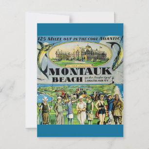Montauk Beach Long Island Postcard
