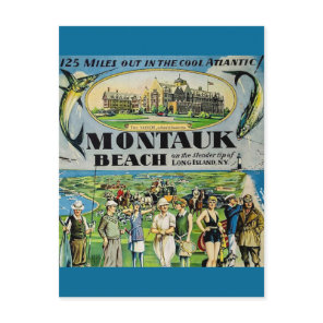 Montauk Beach Long Island Postcard