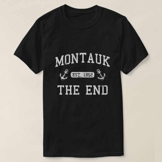 Montauk Established 1852 T-Shirt (Design Front)
