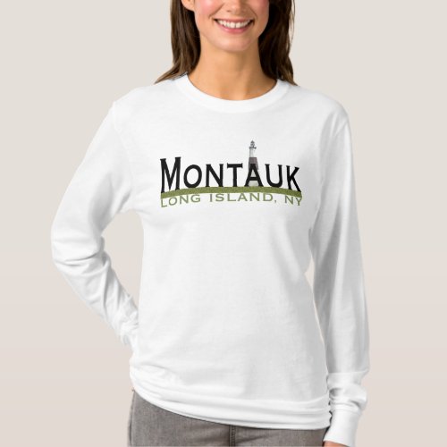 Montauk Fitted Hoodie Ladies T_Shirt